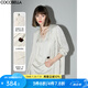COCOBELLA奢感肌理緞面假兩件西裝女25春夏商務(wù)通勤外套SI0006-3 薏仁白 L