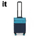 LUGGAGE IT英國itluggage行李箱鋁拉桿萬向輪超輕便大容量密碼鎖登機(jī)旅行箱 卡普里微風(fēng)/裙藍(lán)色1519鋁拉桿 18英寸