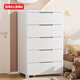 JEKO&JEKO抽屜式收納柜臥室客廳儲物柜衣柜床頭柜玩具零食整理柜五斗柜五層