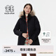 KOLON SPORT/可隆防水羽絨服 女子戶外運(yùn)動(dòng)保暖透濕Aurora極光鵝絨服 LKDJ4WTT84-BK 黑色 S