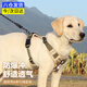 迪普爾狗狗胸背帶牽引繩狗繩項圈背帶式狗脖套遛狗繩子中大型犬邊牧* 胸背帶+牽引繩L【建議28-45斤】