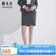 雅戈爾（YOUNGOR）西服裙子女標準版商務(wù)西服裙羊毛混紡舒適易打理新品商場同款 灰色 S 160/68A