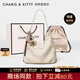 CharisKitty小c&k大容量單肩斜挎包女式2025新款托特包雙肩包七夕禮物送女友 White白色【小CK七夕專(zhuān)屬禮物】
