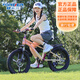 永久（FOREVER）兒童自行車(chē)6-10-12-15歲中大童青少年學(xué)生變速山地車(chē)男女孩兒童車(chē) 熔巖橙|變速|(zhì)鎂合金一體輪|后座 18寸【適合身高120-145】