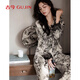古今（GUJIN）上新純棉長(zhǎng)袖睡衣女春秋新款家居服可外穿睡褲大碼國(guó)風(fēng)套裝L