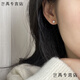 閃刻老鳳凰足銀9999耳釘女養(yǎng)耳洞簡約ins風(fēng)高顏值耳環(huán)耳飾品 【純銀】04cm螺絲鉆 兩對