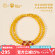 布達(dá)拉宮蜜蠟手串925銀六字真言南紅轉(zhuǎn)運(yùn)珠琥珀手鏈女小米珠盤玩七夕禮物 蜜蠟?zāi)霞t多圈手串
