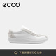 愛步（ECCO）25年夏季新款牛皮平底休閑德訓板鞋 柔酷零點男鞋537754 白色43