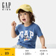 GAP男幼童2025春季新款棉質(zhì)米奇印花logo短袖T恤上衣美版744760