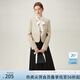 范思藍(lán)恩韓系百搭短款外套女春裝2024新款圓領(lǐng)氣質(zhì)上衣24FS11168 淺卡其 XS