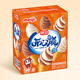 明治（meiji）開心旋迷你雪糕筒（牛奶、巧克力、牛奶巧克力味冰淇淋）38g*6個(gè)