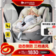 環(huán)球娃娃（GLOBALKIDS）啟智豪華版 0-9歲兒童嬰兒安全座椅汽車座椅i-Size認(rèn)證通風(fēng)散熱 啟智尊享版-巴黎玄米【熱銷款】