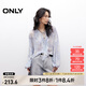 ONLY2025夏季新款法式優(yōu)雅荷葉邊輕薄質(zhì)感長(zhǎng)袖雪紡衫女|125251002 H3H瑞秋印花藍(lán) M