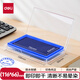 得力(deli)137*88mm方形快干印臺印泥 清晰印記 財務用品 辦公用品 藍色9864