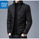 真維斯（Jeanswest）羽絨服男士短款外套上衣服冬季新款中青年白鴨絨時(shí)尚立領(lǐng)男士百搭 A221-2092黑色 XL （125斤-140斤）