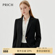 PRICH【零染】職場簡約干練通勤西裝2024秋季新款收腰西服套裝女 19黑色西裝 L 165