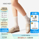 NINE WEST【商場同款】玖熙樂福鞋女2025春新款軟平底小皮鞋單鞋女鞋 卡其色 35