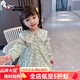 奧特曼女童連衣裙秋裝新款女寶寶碎花長(cháng)袖3女孩公主裙4兒童洋氣裙子2潮6 熱售長(cháng)袖滿(mǎn)花綠色 80 身高70-80cm年齡1-2歲