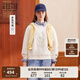 Teenie Weenie小熊女裝衛(wèi)衣2025年春季新款圓領熊頭刺繡少女感上衣 象牙白 M