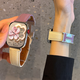 華為【情人節(jié)禮物】華為手表WATCH FIT3智能運動藍牙通話長續(xù)航手表監(jiān)測心率NFC手環(huán)情侶高端生日禮物 【女神定制】FIT3 紫色拼白色 荔枝紋H扣