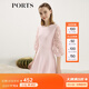 PORTS寶姿女裝 秋冬新品針織長袖短連衣裙SL9K256LKE015 日暮粉 M