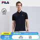 FILA 斐樂(lè)官方polo衫男2025年夏季涼感短袖t恤透氣男士休閑商務(wù)上衣