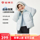 坦博爾兒童羽絨服男童女童泡芙款中大童面包服外套TCF530311Z 艾莎藍(lán) 160