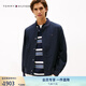 TOMMY HILFIGER【防潑水】25新款秋冬男裝經(jīng)典輕薄棒球領飛行夾克外套05547 藏青色DW5 M （推薦：135-150斤）