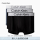 Calvin Klein內(nèi)衣【七夕禮物】25夏男士三條裝ck低腰順滑防夾臀內(nèi)褲男NP2775O 5RN-太空黑/太空黑/炭灰 3條 L