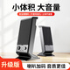 賽達（SADA） 電腦音響臺式機家用小型音箱usb有線(xiàn)迷你多媒體重低音桌面影響筆記本揚聲器喇叭通用 黑色升級版【喇叭加碼音質(zhì)更佳】