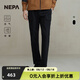 NEPA耐葩24秋冬新品戶外男士休閑褲柔軟保暖舒適工裝褲7K71605 黑色C01 175/90A（090）