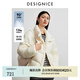 迪賽尼斯（DESIGNICE）2024年冬季新款氣質(zhì)優(yōu)雅白鴨絨短款長(zhǎng)袖立領(lǐng)羽絨服外套女 香草色 M