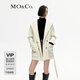 MO&Co.【美麗諾綿羊毛】冬極簡風(fēng)雙面呢大衣外套MBC4OVC001附腰帶 米白色 S 160