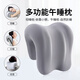 皮爾卡丹（pierre cardin）座椅記憶棉頭枕靠枕辦公室午睡枕工位趴睡午休神器護頸仰睡枕頭灰