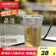 金灶（KAMJOVE）玻璃杯帶把手耐高溫茶杯高硼硅水杯待客泡茶杯牛奶杯咖啡杯TP-207 晶透玻璃杯 300ml