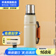 杯具熊（BEDDYBEAR）保溫壺大容量316不銹鋼內(nèi)膽便攜旅行壺車載家用暖水瓶送禮物 加侖壺-曠野灰1100ml