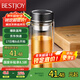 富光拾喜玻璃杯雙層玻璃水杯家用茶杯男女士辦公杯帶過濾杯子520ml家居館