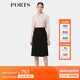 PORTS寶姿春季新品女裝職場通勤A字半身小黑裙ALP8S008LWP096 黑色 M (6)