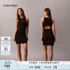 Calvin KleinJeans25早秋新款女士性感露腰c(diǎn)k修身顯瘦背心針織連衣裙47C294G UB1-太空黑 XS