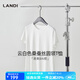 藍(lán)地短袖t恤女2025夏季新款簡(jiǎn)約純色百搭打底衫圓領(lǐng)半袖上 白色 L