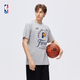 NBA官方2025賽季東區步行者奪冠紀念T恤哈利伯頓短袖男女款t恤 灰色(步行者) XL