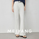 美洋（MEIYANG）瘦瘦牛仔褲 四面彈VS萊卡彈開(kāi)叉喇叭褲【大50】 白色  M   