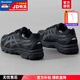 亞瑟士（ASICS）男鞋女鞋25夏季款JOG 100T網(wǎng)面透氣寬楦運動跑步鞋復(fù)古慢跑休閑鞋 黑武士/店長推薦/尺碼偏小，建議拍大一碼 40