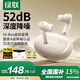 綠聯(lián)HiTune T6s【國家補(bǔ)貼】藍(lán)牙耳機(jī)-52dB深度降噪金標(biāo)認(rèn)證音樂運(yùn)動(dòng)無線入耳式適用蘋果華為小米WS205