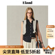 ELAND【亞麻】衣戀襯衫女單口袋無(wú)袖背心通勤上衣25夏季新款淡人 藏青色(59)Navy-A款EEYWF25E01 M /165