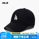 MLB帽子男女軟頂棒球帽虞書欣明星同款運(yùn)動(dòng)鴨舌帽3ACP7701N-07BKS-F