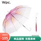 Wpc.日本新款透明雨傘加大加固結實(shí)抗風(fēng)漸變色傘大傘徑長(cháng)柄雨傘雨具 漸變粉色款PT-036