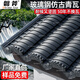 磐斧玻璃鋼仿古瓦小青瓦高分子彩陶瓦片徽派庭院樹(shù)脂瓦農(nóng)村一體屋頂瓦 0.5cm 玻璃鋼仿古檐瓦 (310*480*6mm)