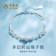老鳳祥S925銀三生三世手鏈女輕奢高端七夕情人節(jié)生日禮物女生送女朋友 【三生三世】轉(zhuǎn)運珠手鏈+證書 4g
