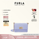 芙拉（FURLA）【七夕禮物】1927迷你牛皮女士時(shí)髦高級(jí)感單肩斜挎包鏈條包小方包 紫丁香色 MINI